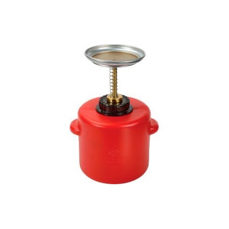 Justrite Eagle Safety Plunger Can - 2 Quart Polyethylene P712